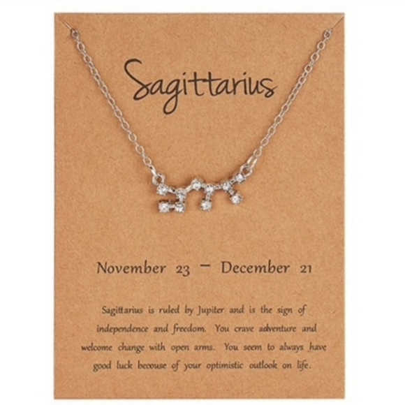 Sagittarius Zodiac Constellation Necklace - Picture 1 of 4